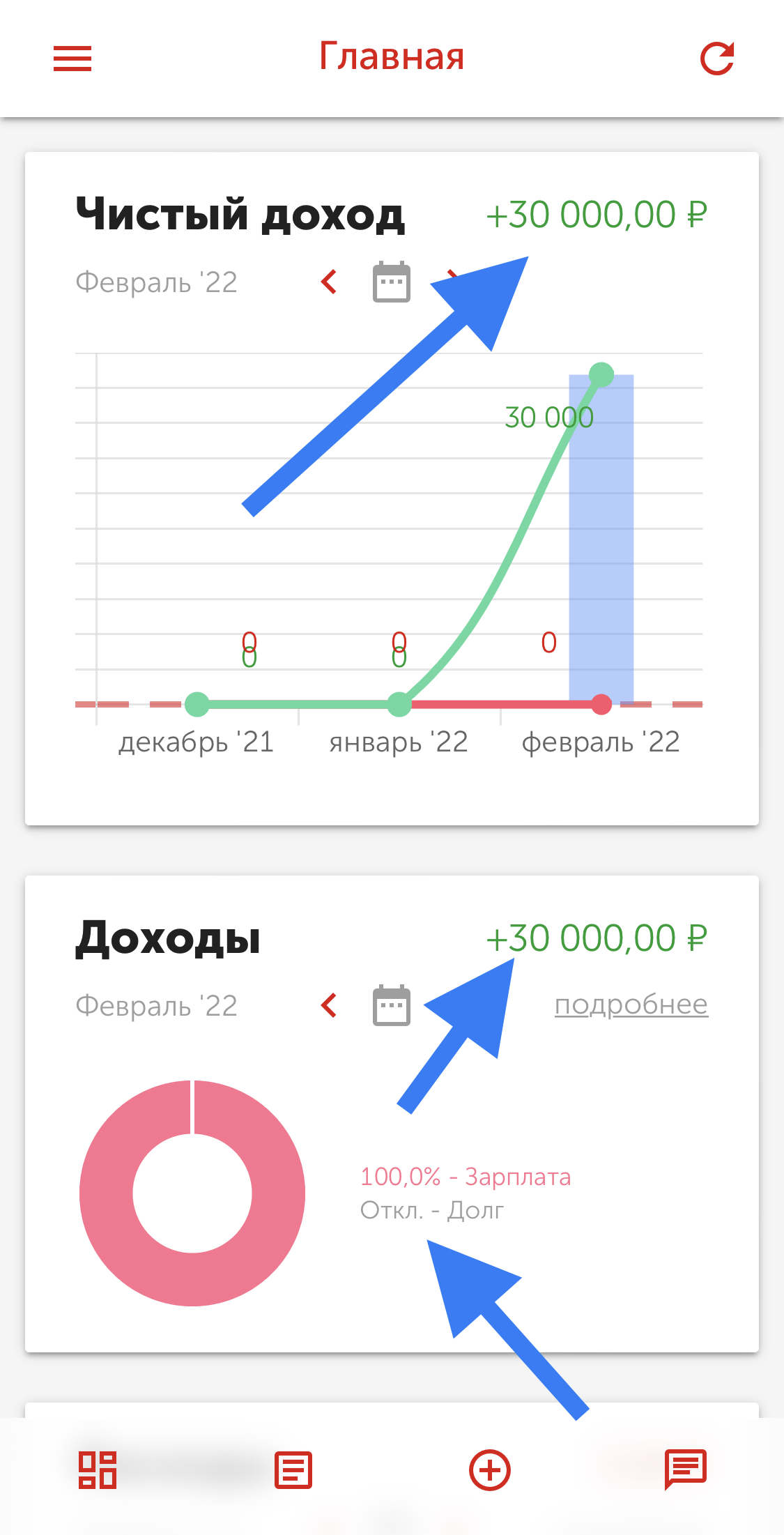 Новые настройки на Главной